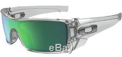 Oakley Batwolf Men's Polished Clear Sunglasses with Jade Iridium Lens OO9101 5427