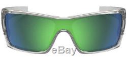 Oakley Batwolf Men's Polished Clear Sunglasses with Jade Iridium Lens OO9101 5427