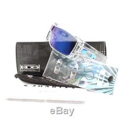 Oakley Batwolf OO 9101-07 Clear/Ice Iridium Men's Shield Sports Sunglasses