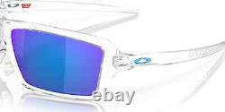 Oakley CABLES POLARIZED Sunglasses OO9129-0563 Polished Clear With PRIZM Sapphire