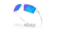 Oakley CABLES POLARIZED Sunglasses OO9129-0563 Polished Clear With PRIZM Sapphire