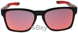 Oakley Catalyst Sunglasses OO9272-07 Matte Black Ruby Iridium Lens Ferrari