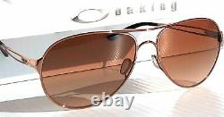 Oakley Caveat Aviator Sunglasses OO4054-07 Gold Metal Frame Brown Gradient 60mm