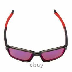 Oakley Chainlink Sunglasses Gray Smoke / Red Iridium Polarized Lens OO9247-10