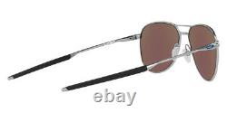 Oakley Contrail 0OO4147 Sunglasses Men, Satin Chrome Pilot 57mm New & Authentic