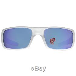 Oakley Crankshaft OO9239-09 Matte Clear/Violet Iridium Polarized Mens Sunglasses