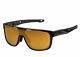 Oakley Crossrange Shield Sunglasses Black 24k Iridium 9390-0431 Gold Asian