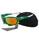 Oakley Custom Jawbone Team Bright Green With Fire Iridium Mens Sports Sunglasses