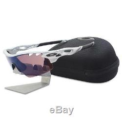 Oakley Custom Polarized Radarlock Pitch Silver with G30 Vented Mens Sunglasses