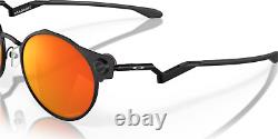 Oakley DEADBOLT POLARIZED Sunglasses OO6046-0750 Satin Black With PRIZM Ruby Lens
