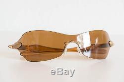 Oakley Dartboard Honey/Bronze Iridium Sunglasses Rimless Womens Mens