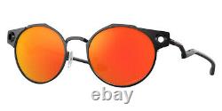 Oakley Deadbolt OO6046 Sunglasses Men, Satin Black Round 50mm New & Authentic