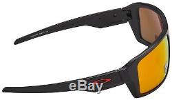 Oakley Double Edge Sunglasses OO9380-0566 Matte Black Prizm Ruby Polarized NIB