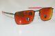 Oakley Ejector Sunglasses Oo4142-0258 Matte Gunmetal Frame With Prizm Ruby New
