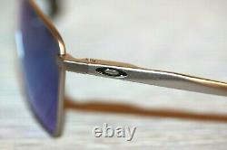 Oakley EJECTOR Sunglasses OO4142-0458 Satin Chrome Frame With PRIZM Sapphire NEW