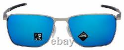 Oakley Ejector Sunglasses OO4142-0458 Satin Chrome Prizm Sapphire Lens