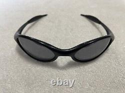 Oakley Eye Jacket Matte Black Sunglasses Black Iridium VERY NICE