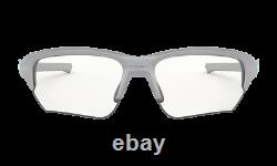 Oakley FLAK BETA Sunglasses OO9372-1065 Silver/Clear Black Iridium Photochromic