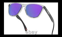 Oakley FROGSKINS 35TH Sunglasses OO9444-0557 Polished Clear With PRIZM Violet Lens