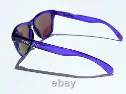 Oakley FROGSKINS Crystal Purple POLARIZED Galaxy JADE Green Lens Sunglass 9013