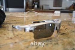Oakley Fast Jacket XL sunglasses 009156-08 Silver Polarized lenses + Case
