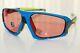 Oakley Field Jacket Sunglasses Oo9402-1164 Sapphire Frame With Prizm Trail Torch