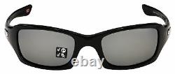 Oakley Fives Squared Sunglasses OO9238-06 Black Black Iridium Polarized Lens
