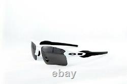 Oakley Flak 2.0 XL Sunglasses Polished White Prizm Black Polarized Oo9188-8159