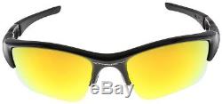 Oakley Flak Jacket XLJ Sunglasses 03-899 Polished Black Fire Iridium Lens NIB