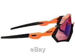 Oakley Flight Jacket Sunglasses OO9401-0437 Neon Orange Prizm Trail Lens 9401 04