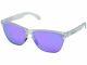 Oakley Frogskins Light Oo9374-03 Sunglasses Matte Clear Violet Iridium 9374 03
