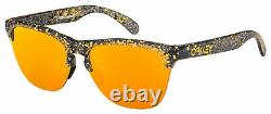 Oakley Frogskins Lite Sunglasses OO9374-3063 Splatter Black 24K Iridium Lens