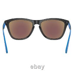 Oakley Frogskins Mix Sunglasses Matte Black Frame Prizm Sapphire Polarized Lens