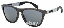 Oakley Frogskins Mix Sunglasses OO9428-0755 Woodgrain Prizm Black Polarized