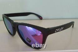 Oakley Frogskins Sunglasses OO9013-H655 Matte Black/Prizm Violet NEW