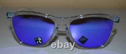 Oakley Frogskins Sunglasses OO9013-H755 Polished Clear/Prizm Violet NEW