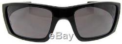Oakley Fuel Cell OO9096-01 Shiny Black Grey Men's Shield Sunglasses