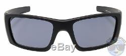 Oakley Fuel Cell Sunglasses OO9096-E1 Soft Feel Black Grey Lens SI DOG TAG