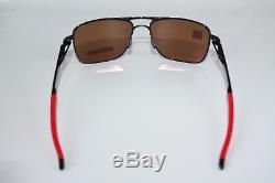 Oakley Gauge 6 Polarized Sunglasses OO6038-0457 Polished Black With Prizm Ruby NEW