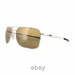 Oakley Gauge 8 M POLARIZED Sunglasses OO4124-0557 Chrome Frame With Tungsten Lens