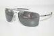 Oakley Gauge 8 M Sunglasses Oo4124-07 Matte Lead Frame With Black Iridium Lens