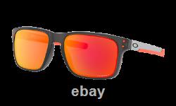 Oakley HOLBROOK MIX Sunglasses OO9384-1557 Matte Grey Smoke With PRIZM Ruby Lens