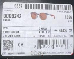 Oakley HSTN OO9242 Sunglasses Matte Carbon Prizm Tungsten Mirrored 52mm
