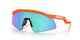 Oakley Hydra Sunglasses Oo9229-0637 Neon Orange Frame With Prizm Sapphire Lens