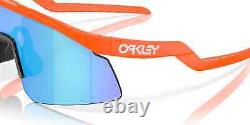 Oakley HYDRA Sunglasses OO9229-0637 Neon Orange Frame With PRIZM Sapphire Lens