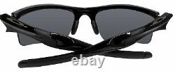 Oakley Half Jacket 2.0 XL Black Iridium Polarized Men's Sunglasses OO9154 05 62