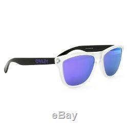 Oakley Heritage Frogskins Sunglasses OO9013 24-419 Matte Clear / Violet Iridium