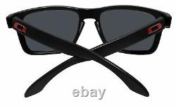 Oakley Holbrook Matte Black Frame +Red Iridium Lens Sunglasses 0OO9102