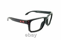 Oakley Holbrook Matte Black Red Icons Replacement Frame Only Authentic OO9102-36