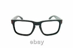 Oakley Holbrook Matte Black Red Icons Replacement Frame Only Authentic OO9102-36